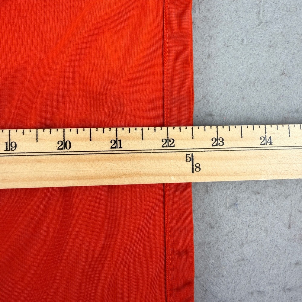 Adidas Red Orange Track Jacket with White Stripes - Picture 11 of 11